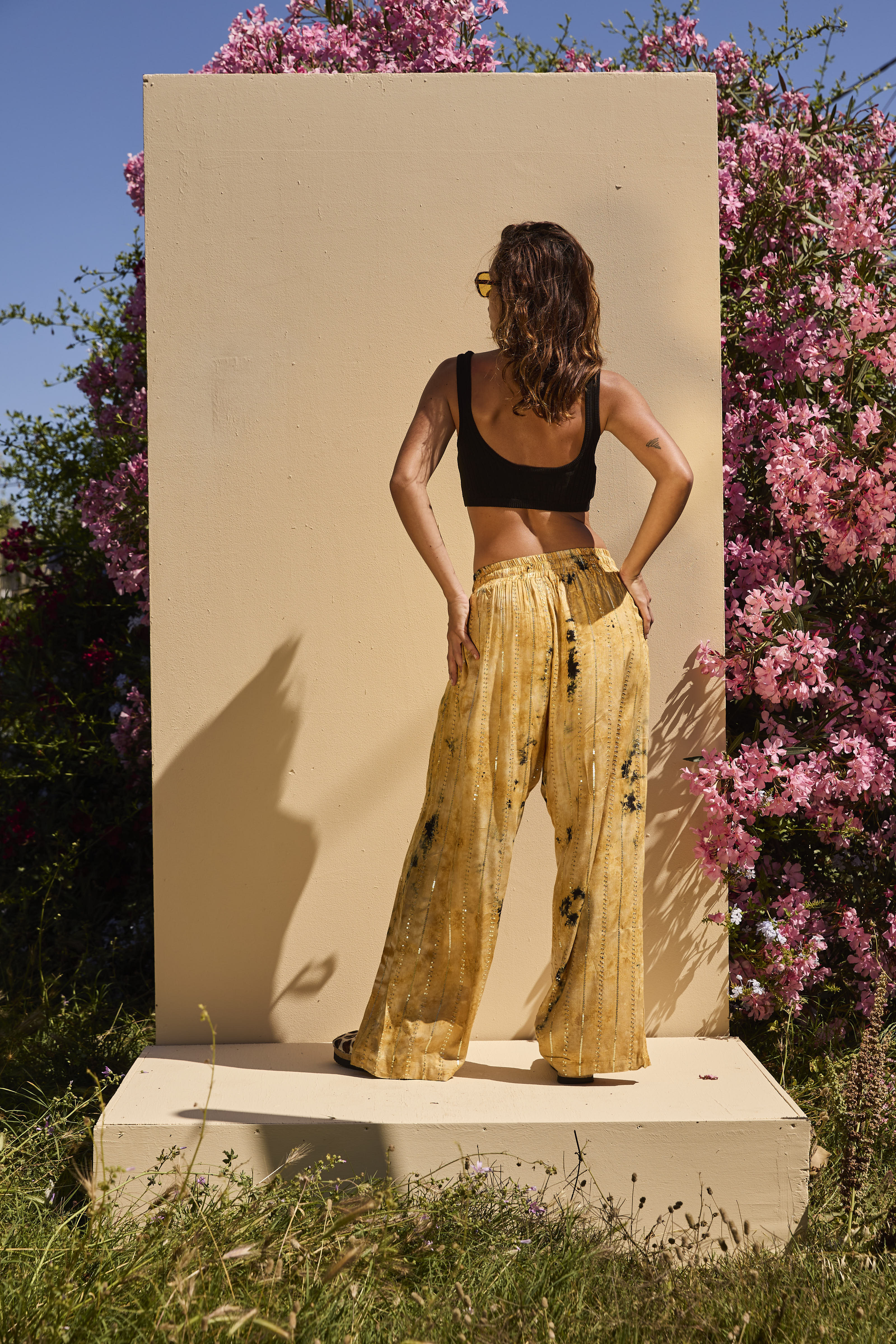 'Formentera' LOUNGE SET Trousers - Beige/Gold - Image 15
