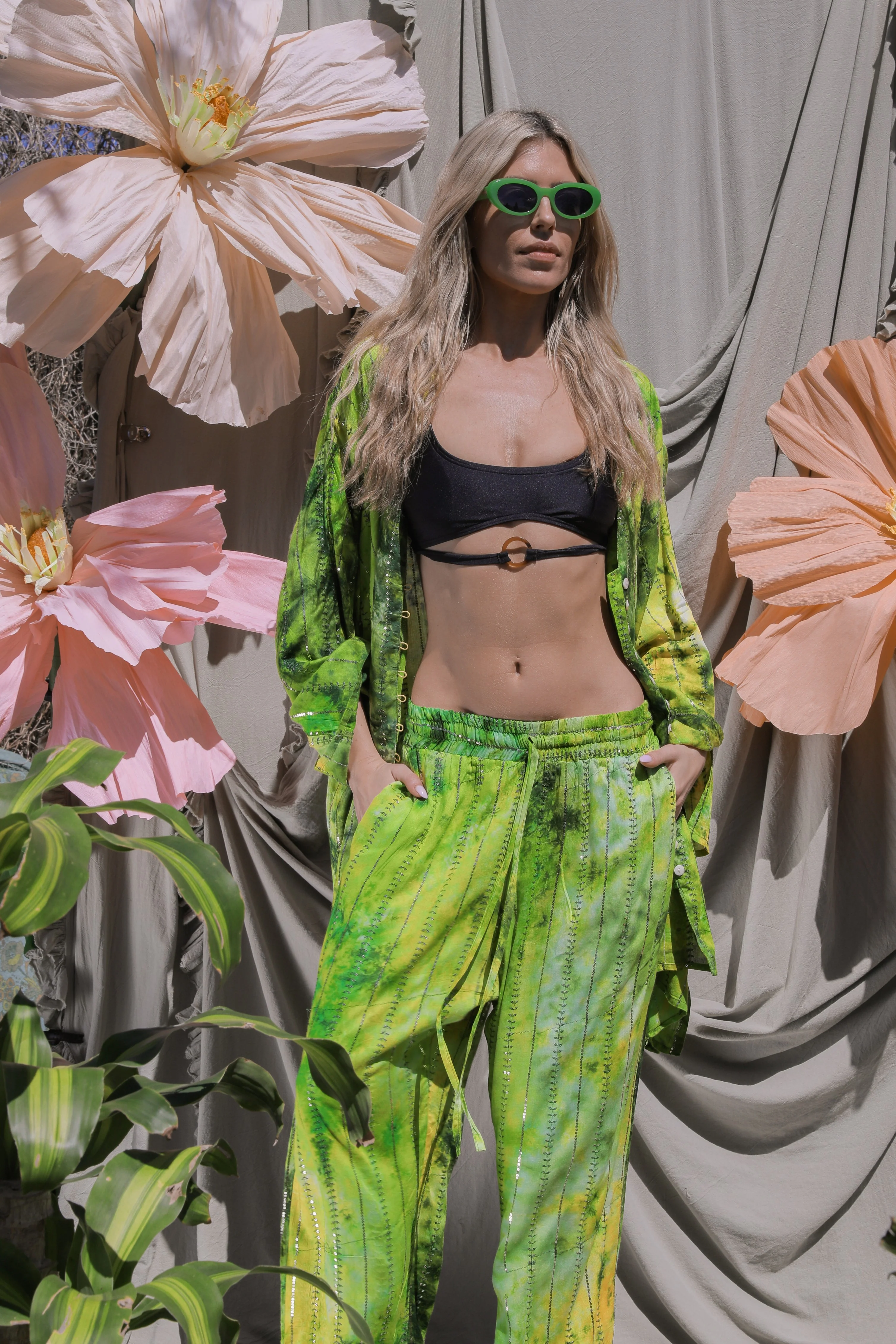 'Eivissa' LOUNGE SET Trousers - Fluro - Image 10