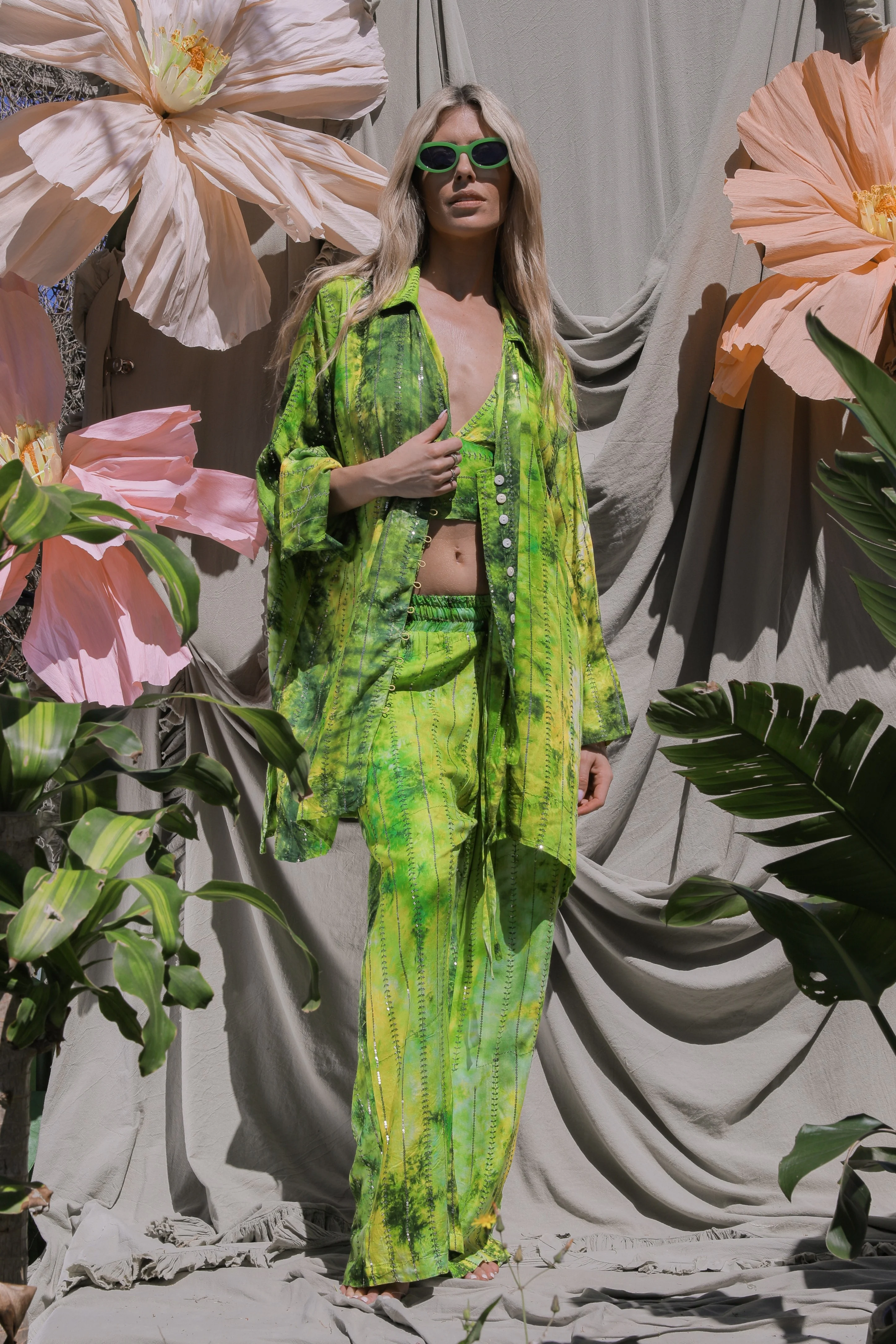 'Eivissa' LOUNGE SET Trousers - Fluro - Image 11