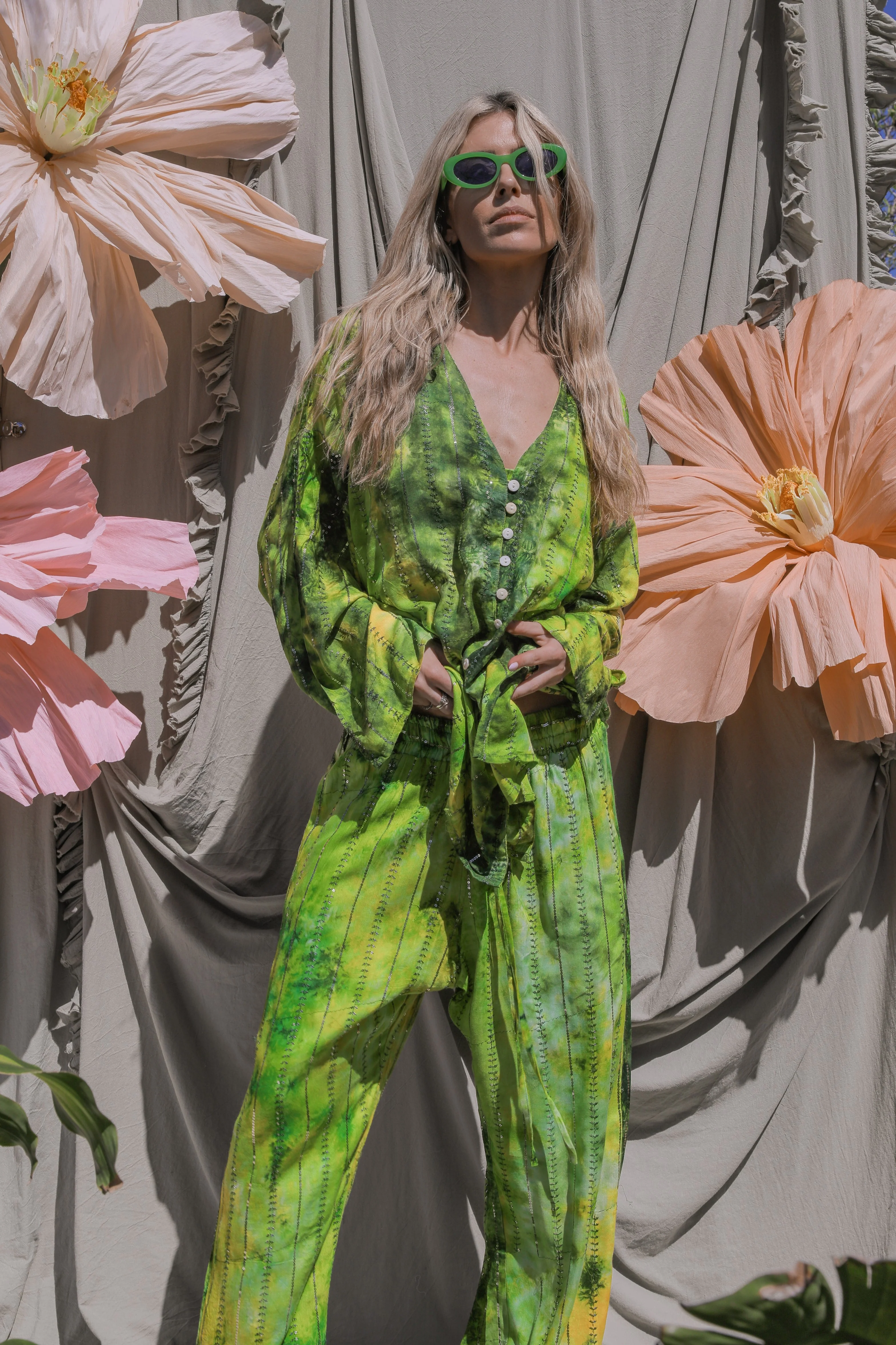 'Eivissa' LOUNGE SET Trousers - Fluro - Image 13