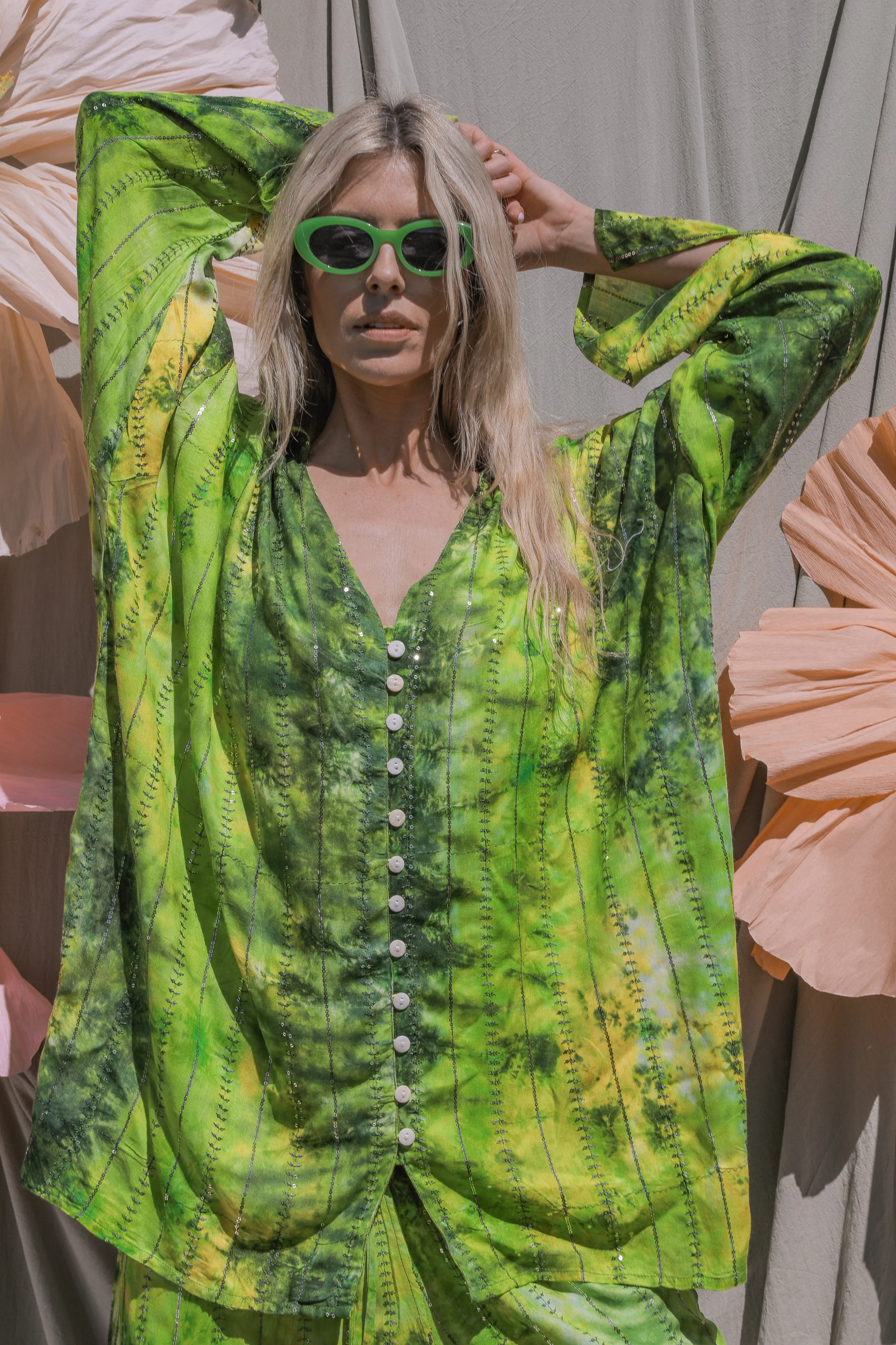'Eivissa' LOUNGE SET Trousers - Fluro - Image 7