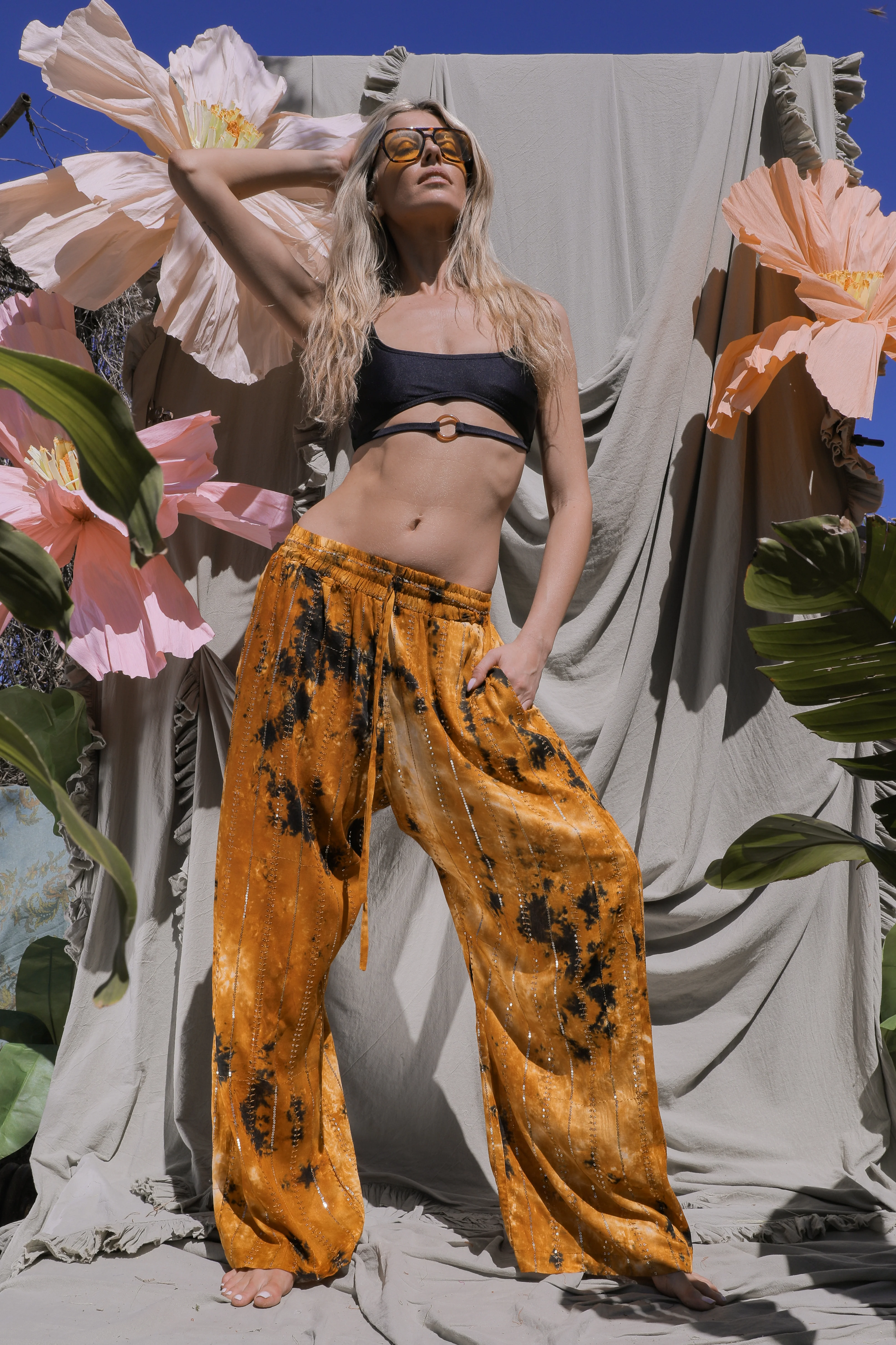 'Benirras' LOUNGE SET Shirt - Orange - Image 9