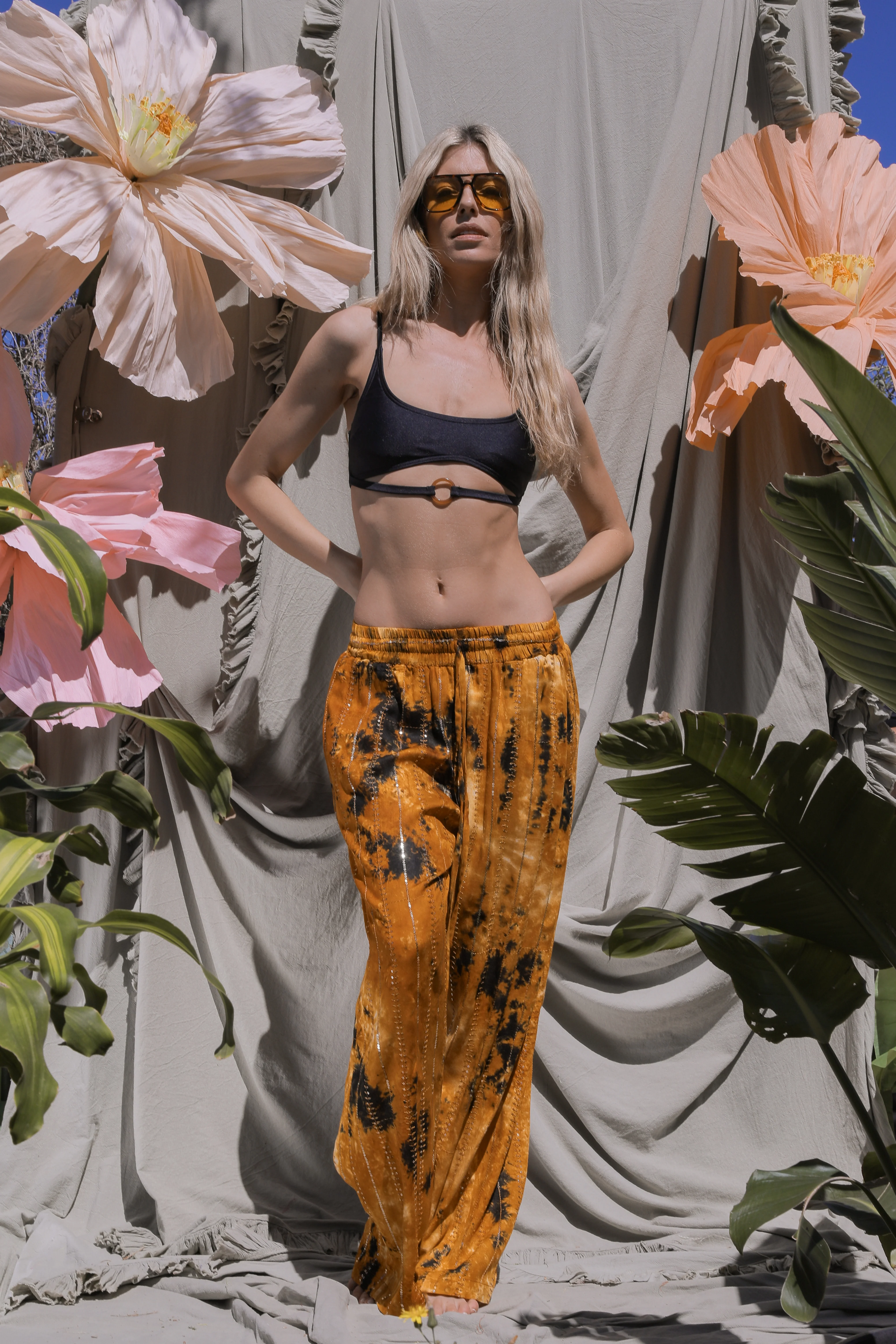 'Benirras' LOUNGE SET Trousers - Orange - Image 4