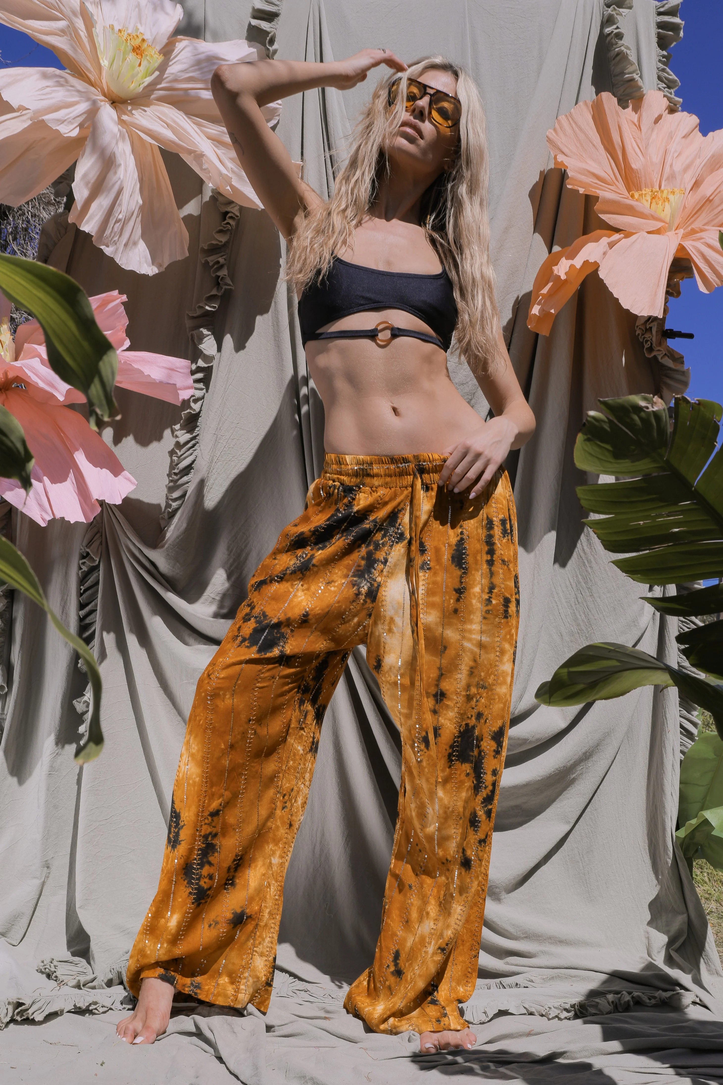 'Benirras' LOUNGE SET Trousers - Orange - Image 9