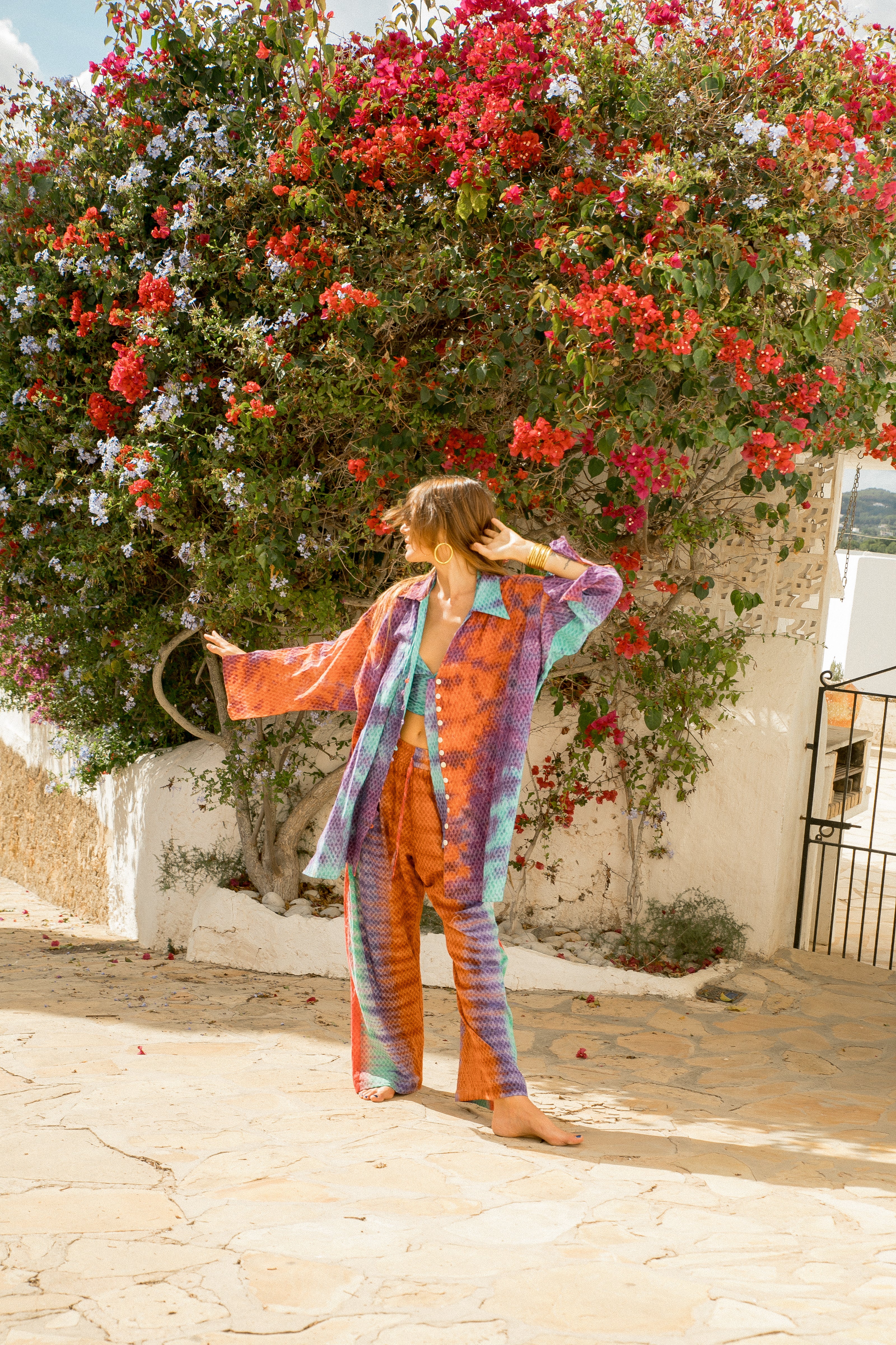 LOUNGE SET Trousers - Rainbow Tiedye - Image 11