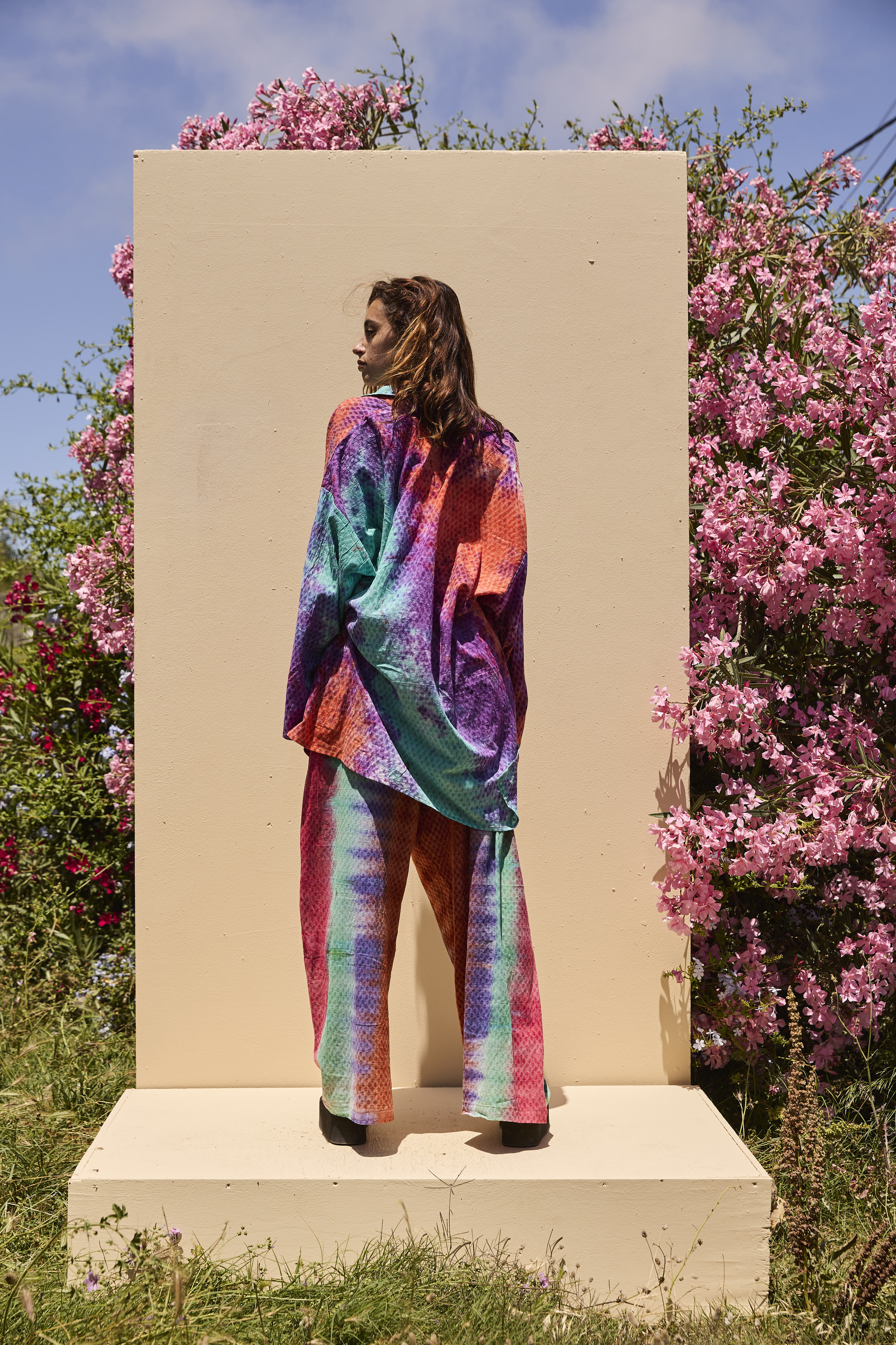 LOUNGE SET Trousers - Rainbow Tiedye - Image 6