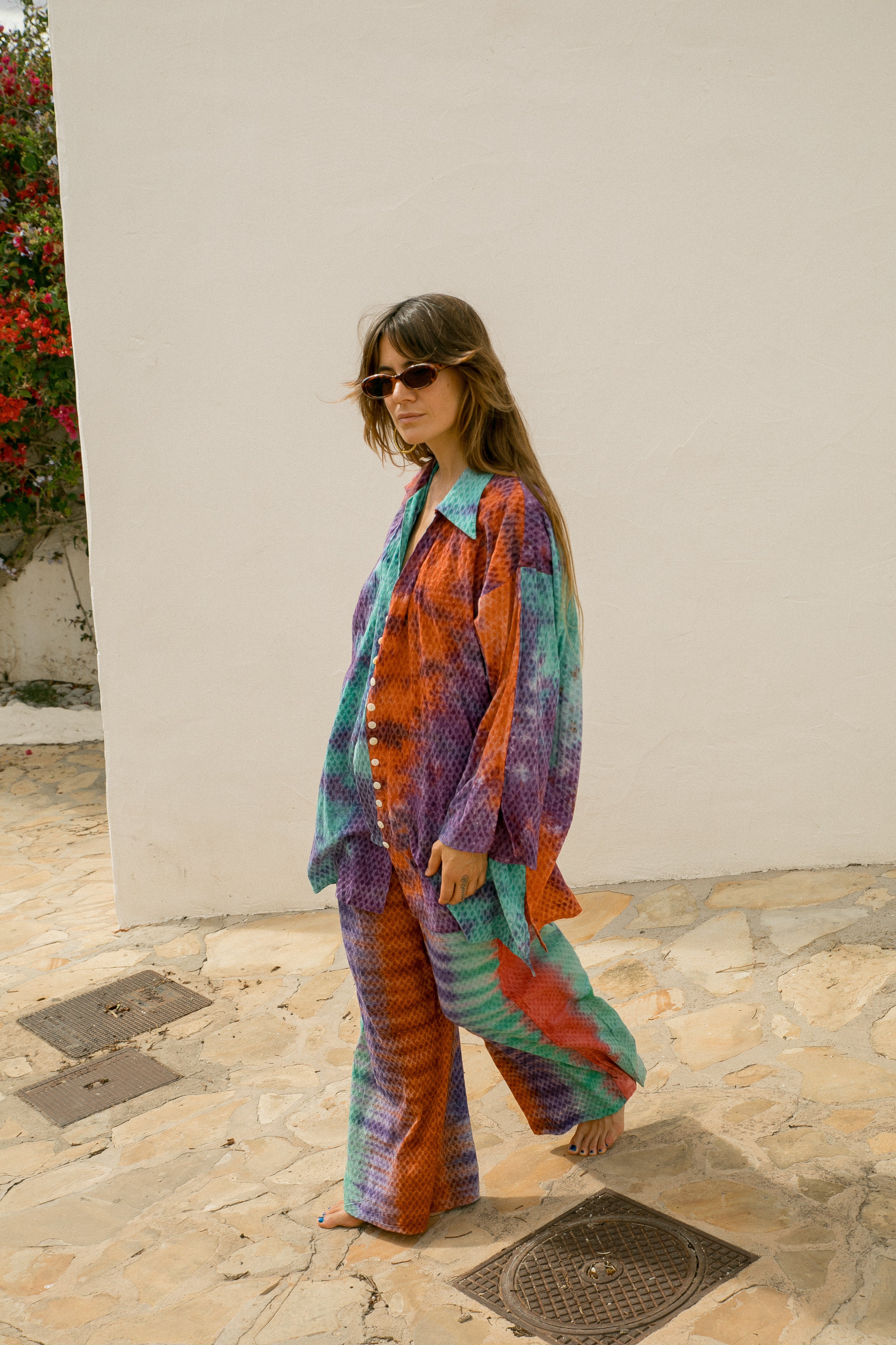 LOUNGE SET Trousers - Rainbow Tiedye - Image 9