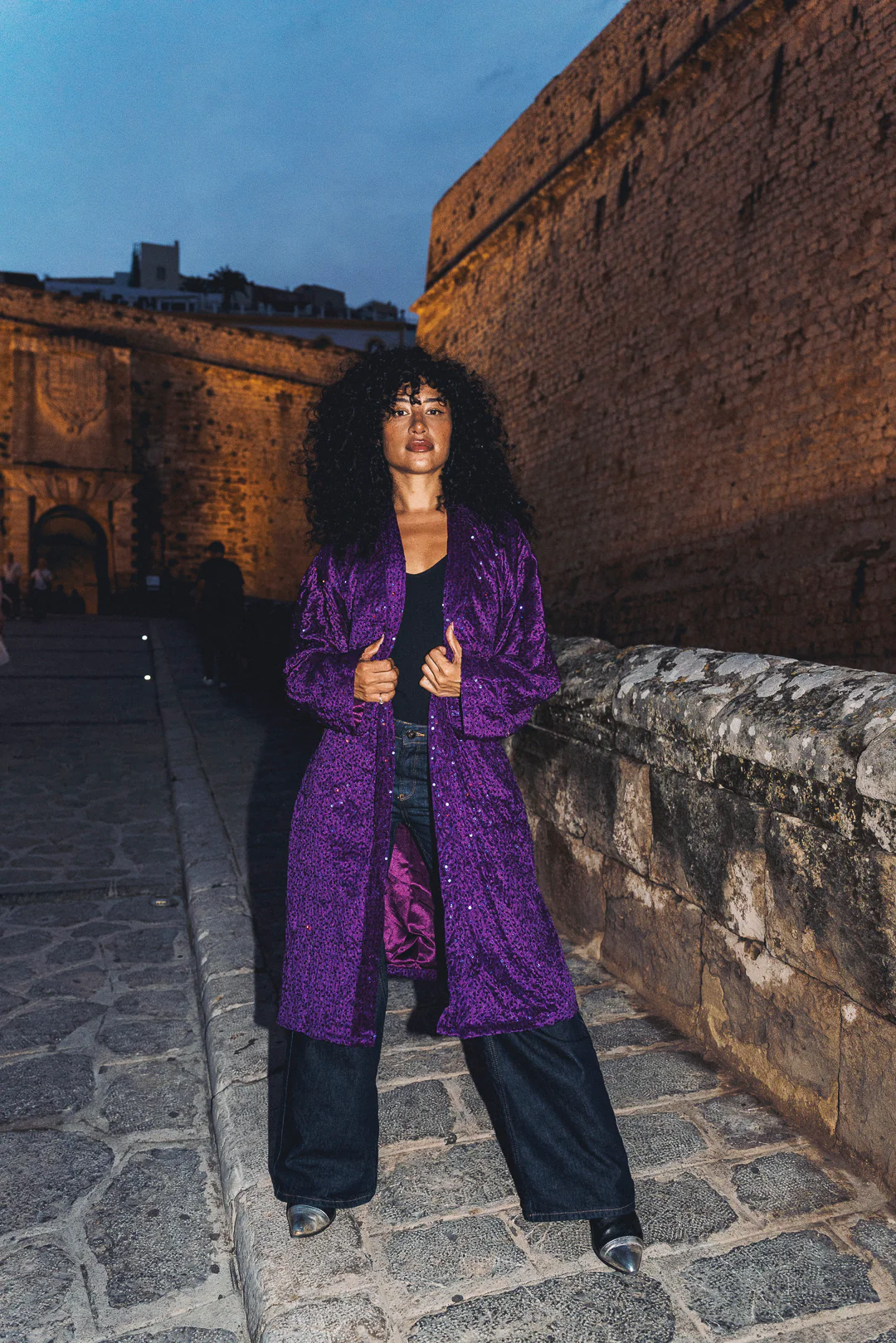 LUMINA Sequin Duster – Violet - Image 4