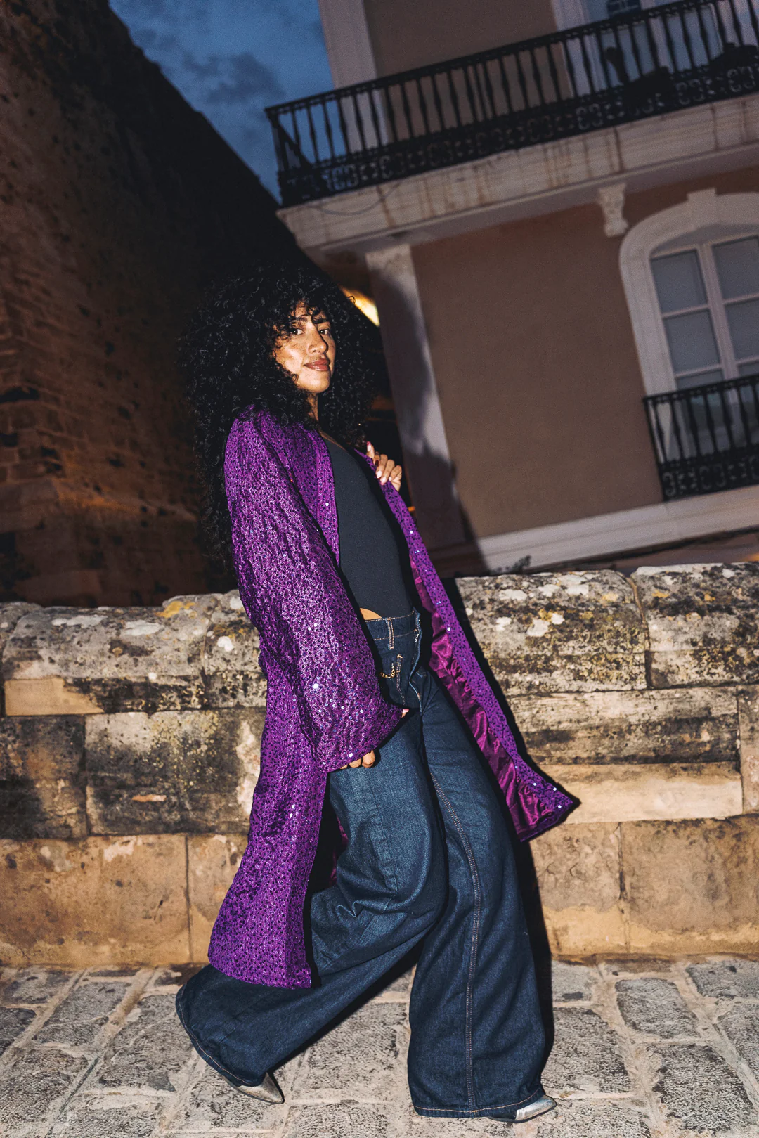 LUMINA Sequin Duster – Violet - Image 6