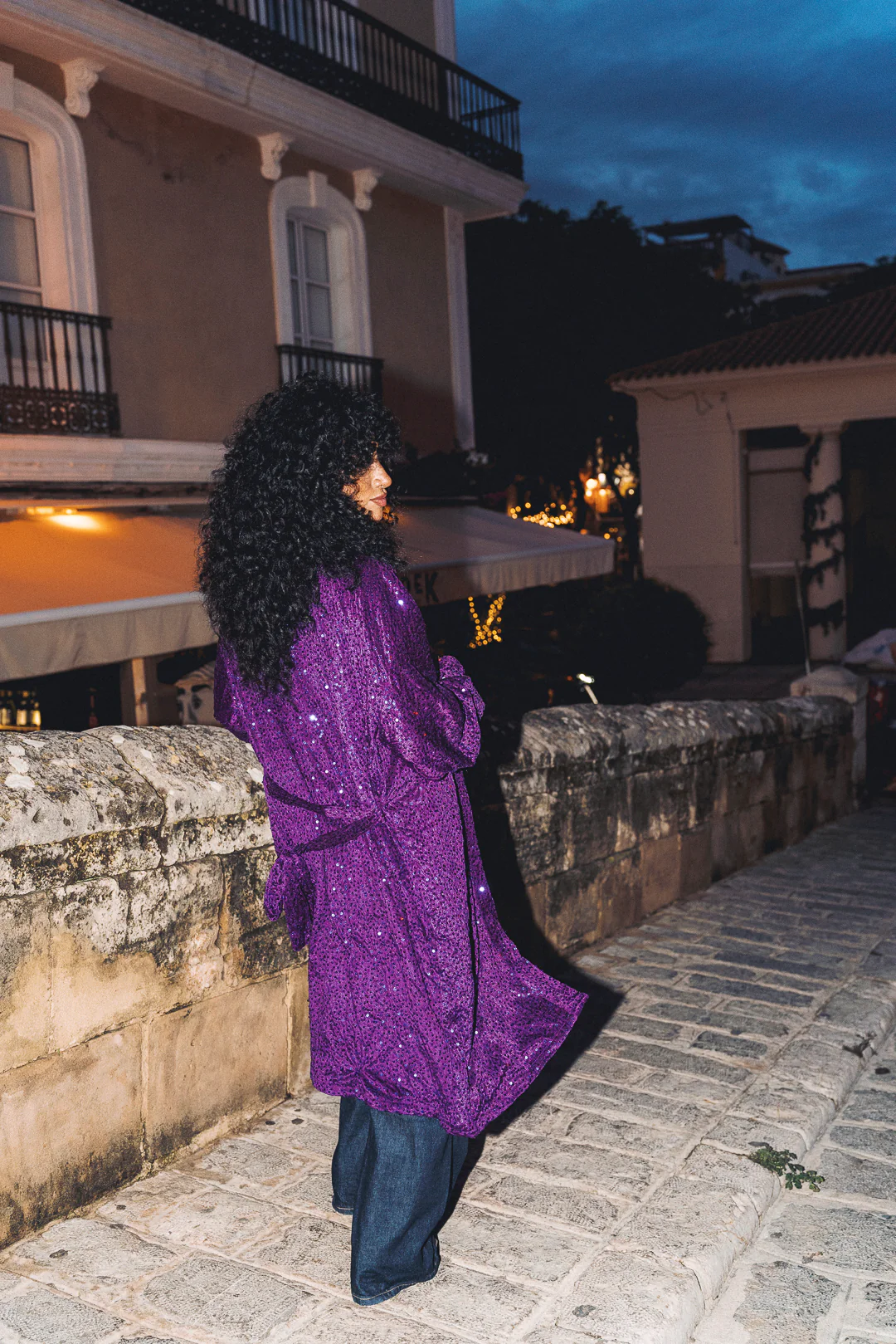 LUMINA Sequin Duster – Violet - Image 7