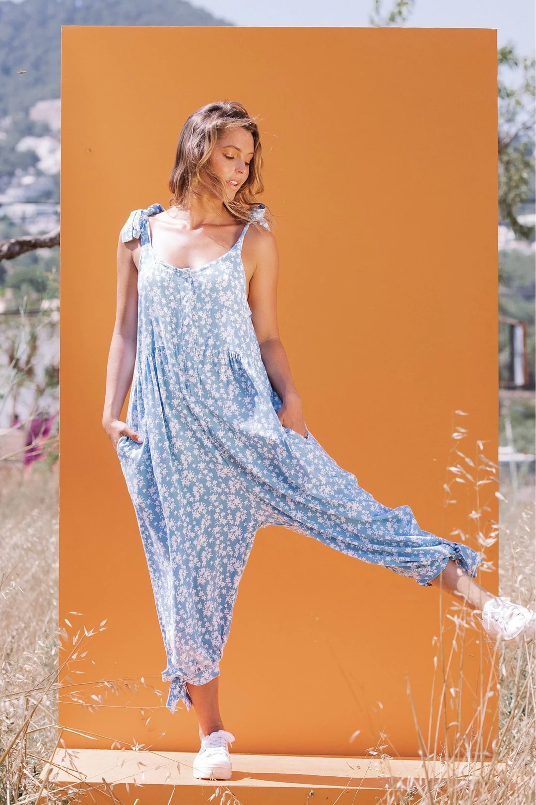 MACEY JUMPSUIT - BLUE - Image 2