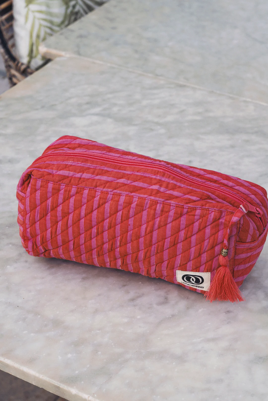 Makeup Case - pink Stripe - Image 2
