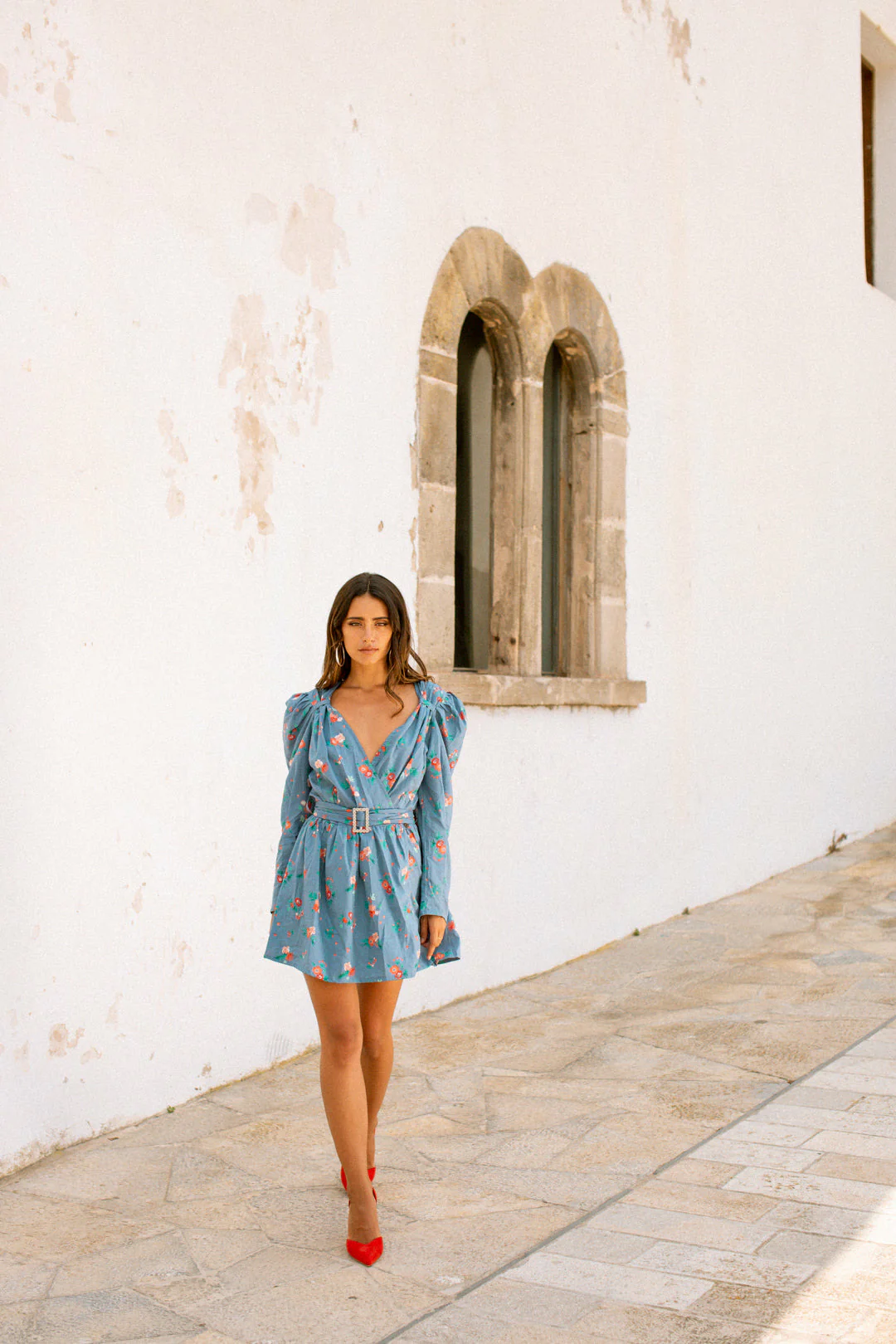 MARTINA Dress - Blue Floral - Image 3