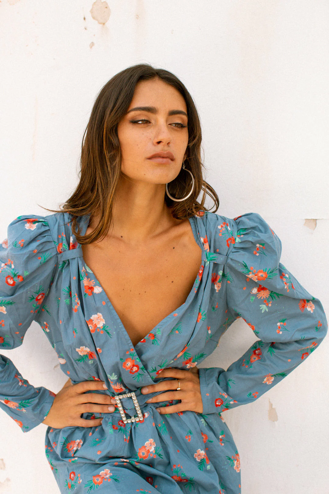 MARTINA Dress - Blue Floral - Image 4