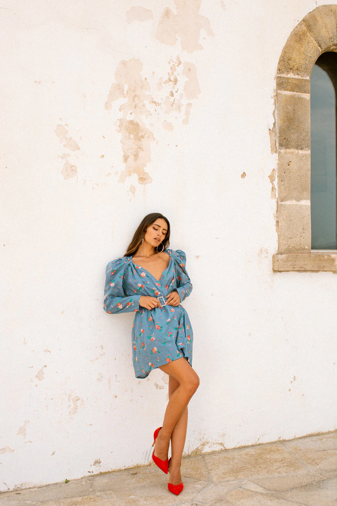 MARTINA Dress - Blue Floral - Image 5