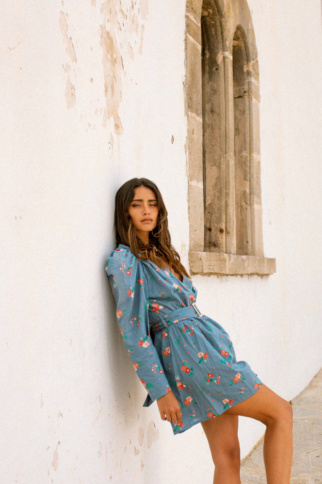MARTINA Dress - Blue Floral - Image 6
