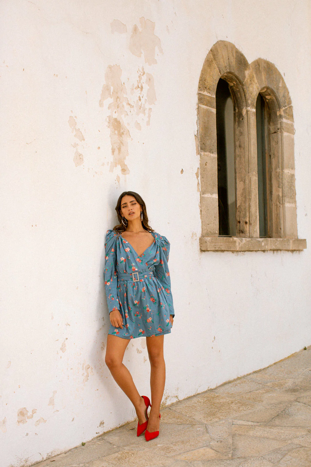 MARTINA Dress - Blue Floral - Image 8