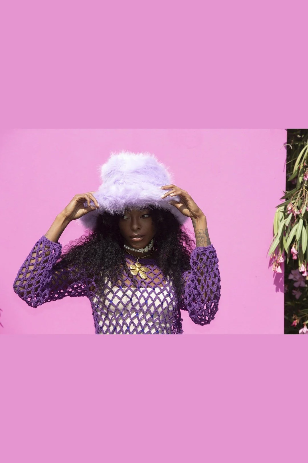 MEGA FLOOF Lilac Lush Hat - Image 4