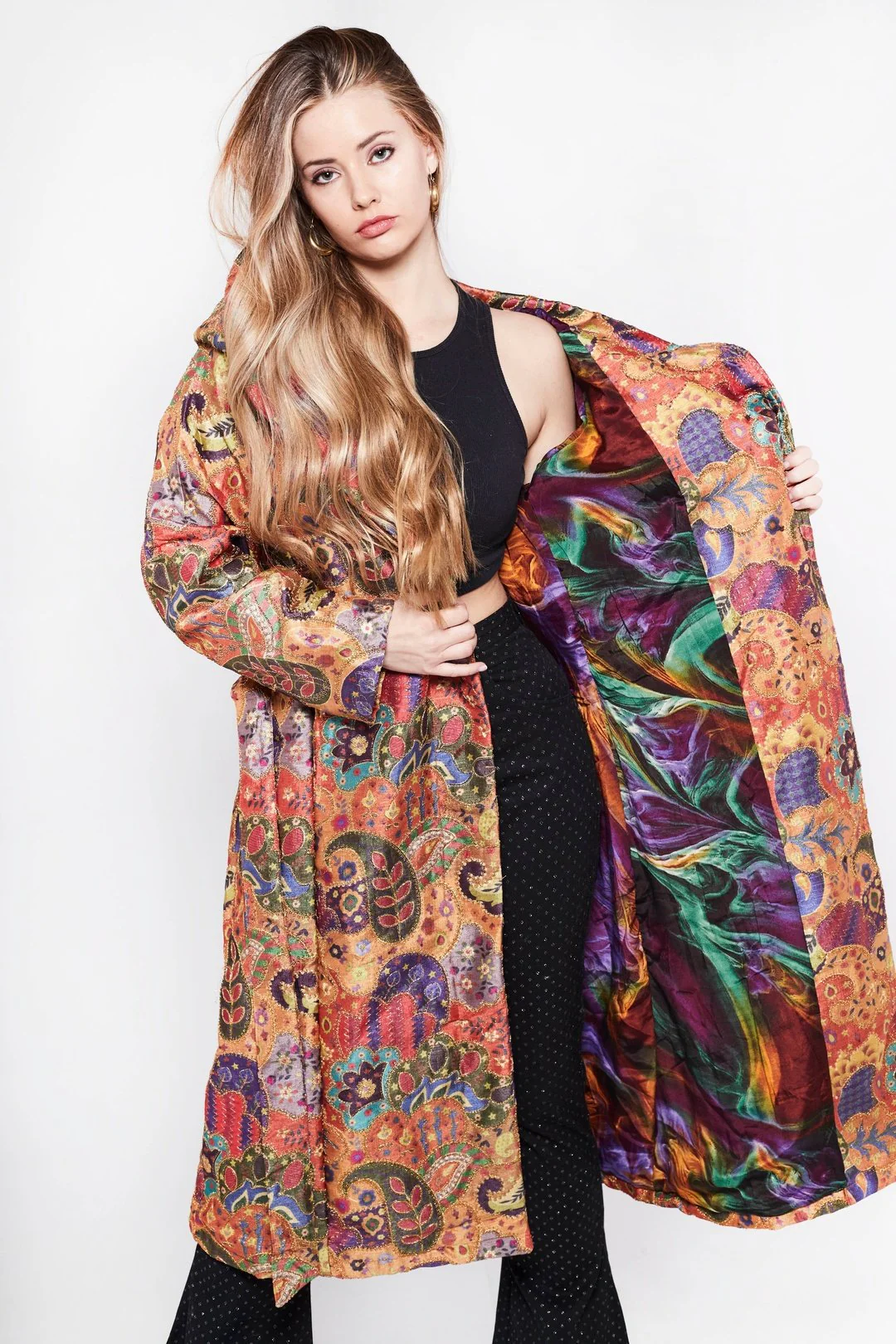 ATZI Hooded Coat in Indian Dream - Image 5