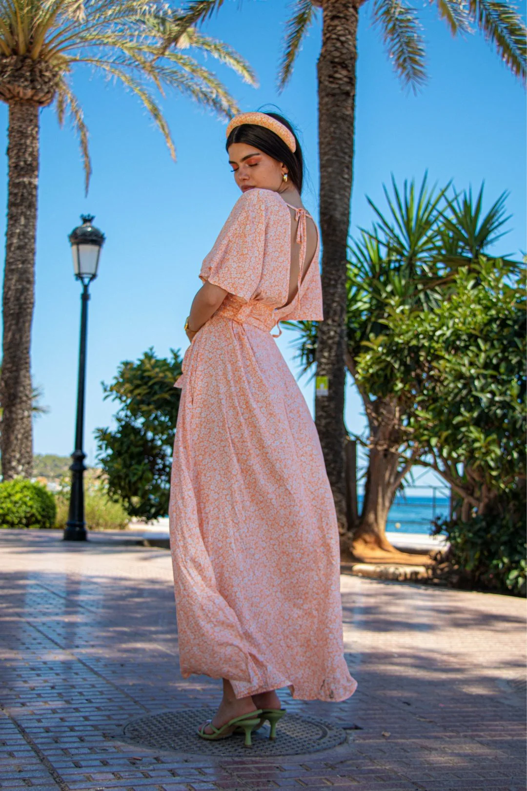 MILA Maxi Dress - Peachy Floral - Image 2