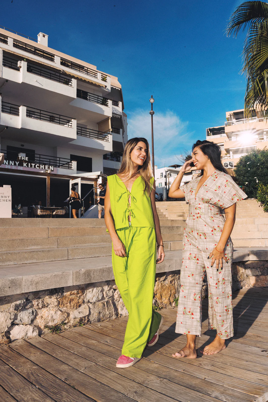 Nancy Tie top - Lime Green - Image 6
