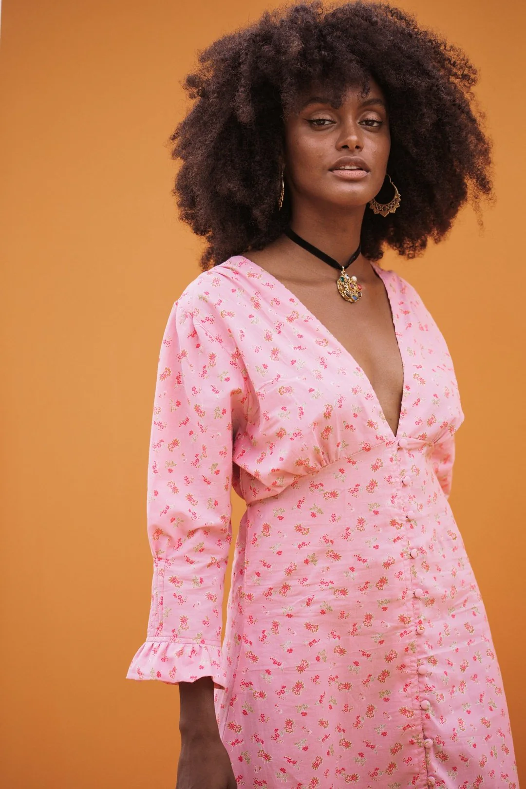 MABEL Cotton Dress - Pink - Image 2