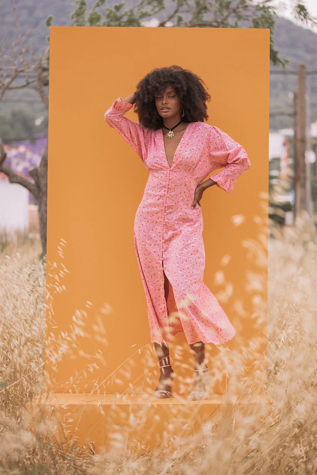 MABEL Cotton Dress - Pink - Image 6