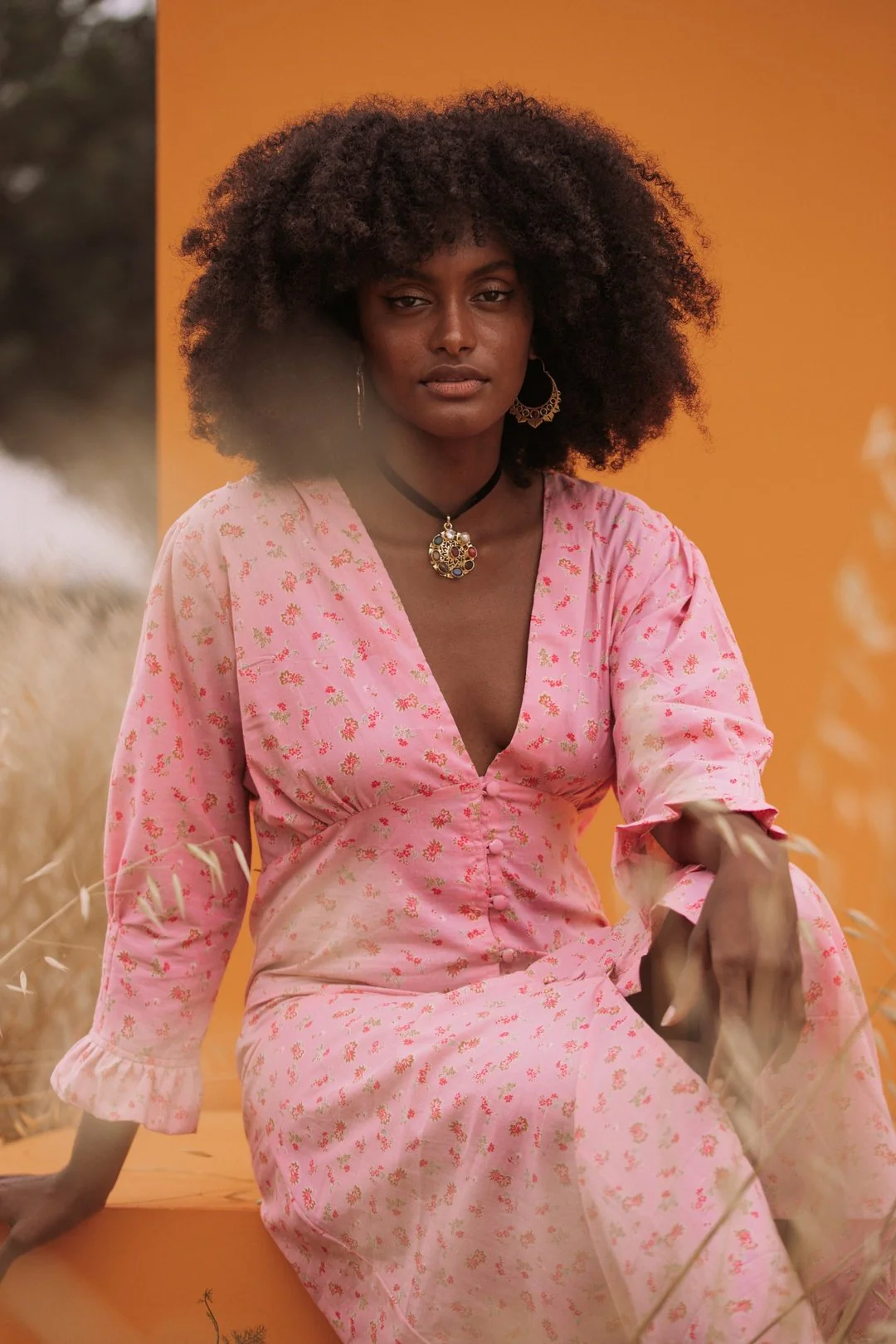 MABEL Cotton Dress - Pink - Image 7