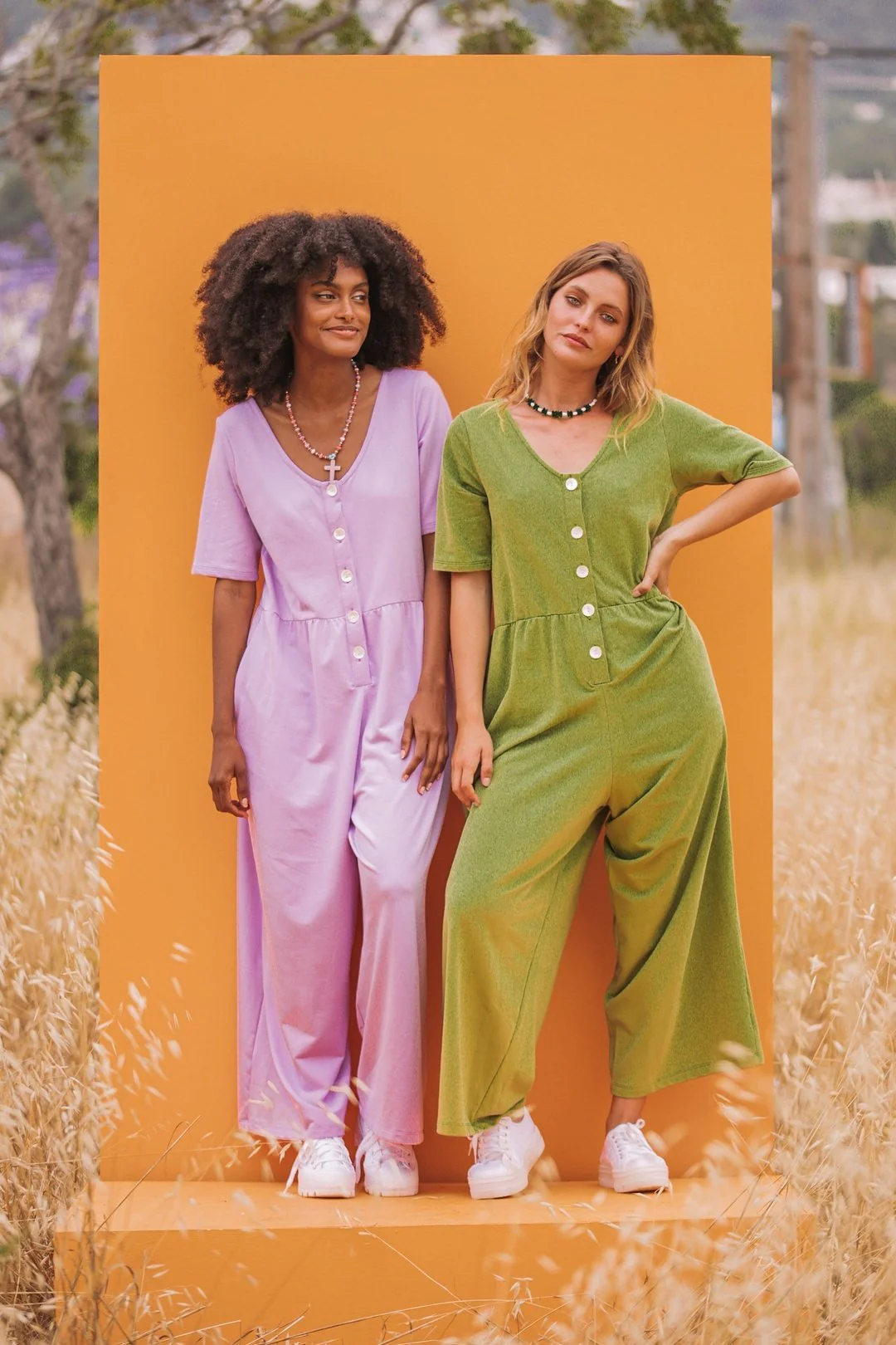 SUZY SLOUCHY Jersey Jumpsuit - Green - Image 3