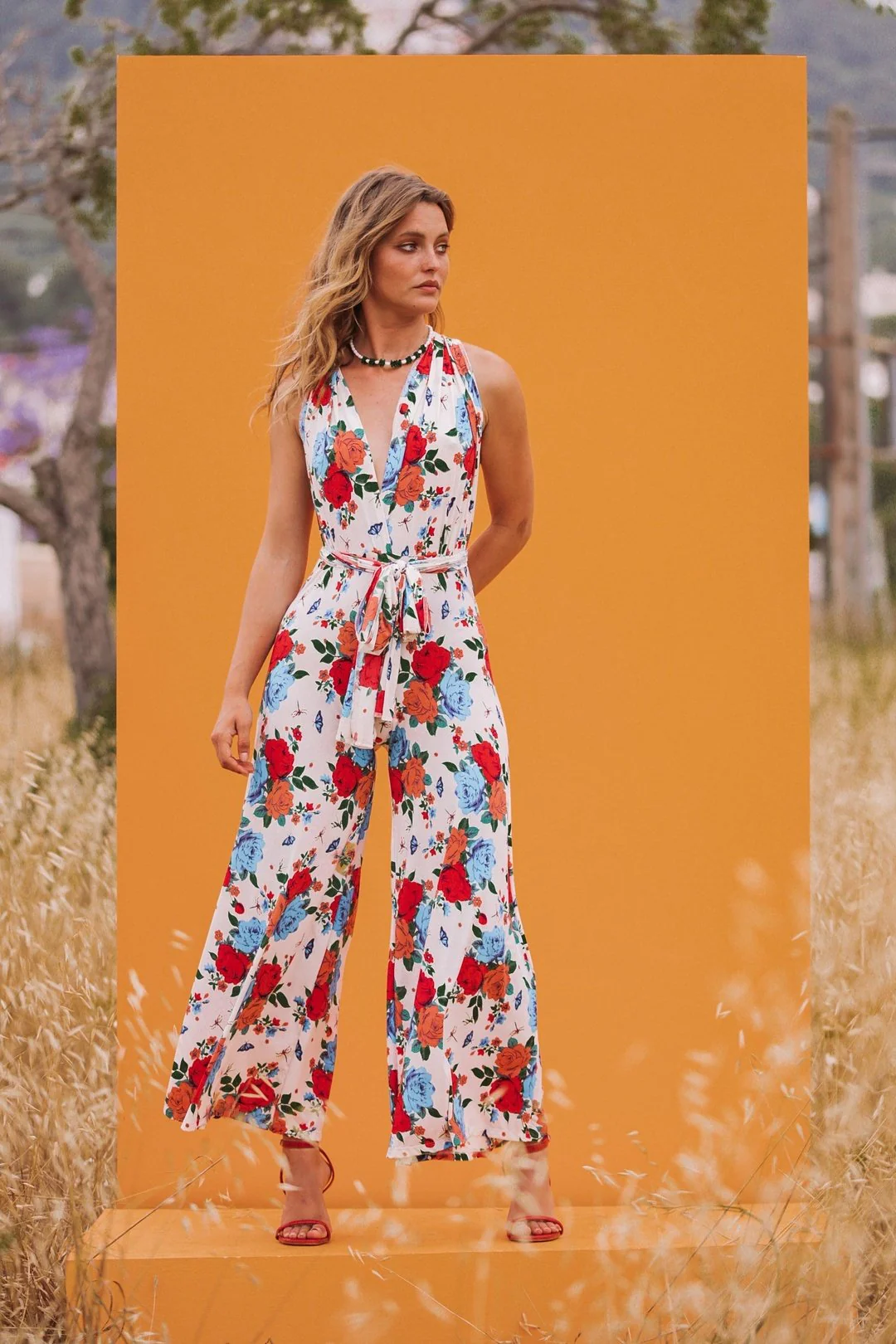 CREAM & ROSES Print Multiway Wrap Jumpsuit - Image 6