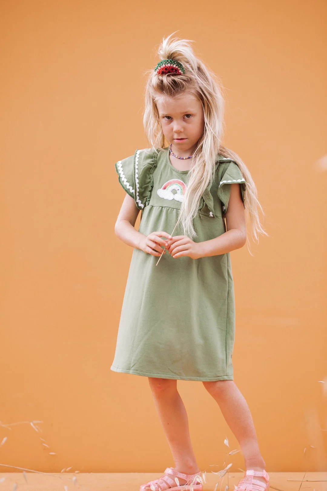 OVER THE RAINBOW Dress - Green - Image 5