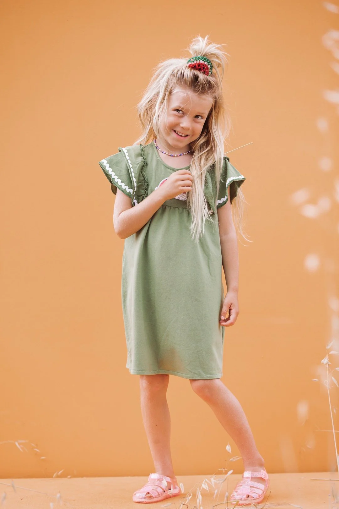 OVER THE RAINBOW Dress - Green - Image 6