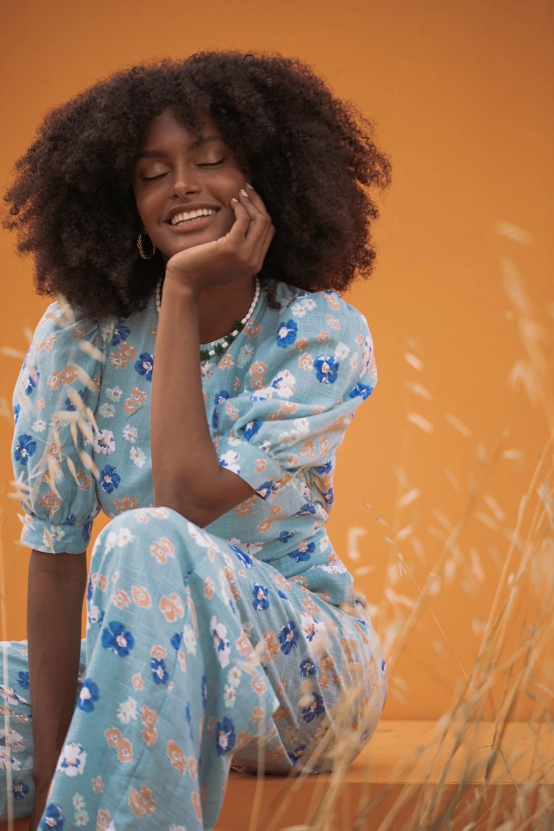 FORGET ME NOT - Blue Linen Jumpsuit - Image 4