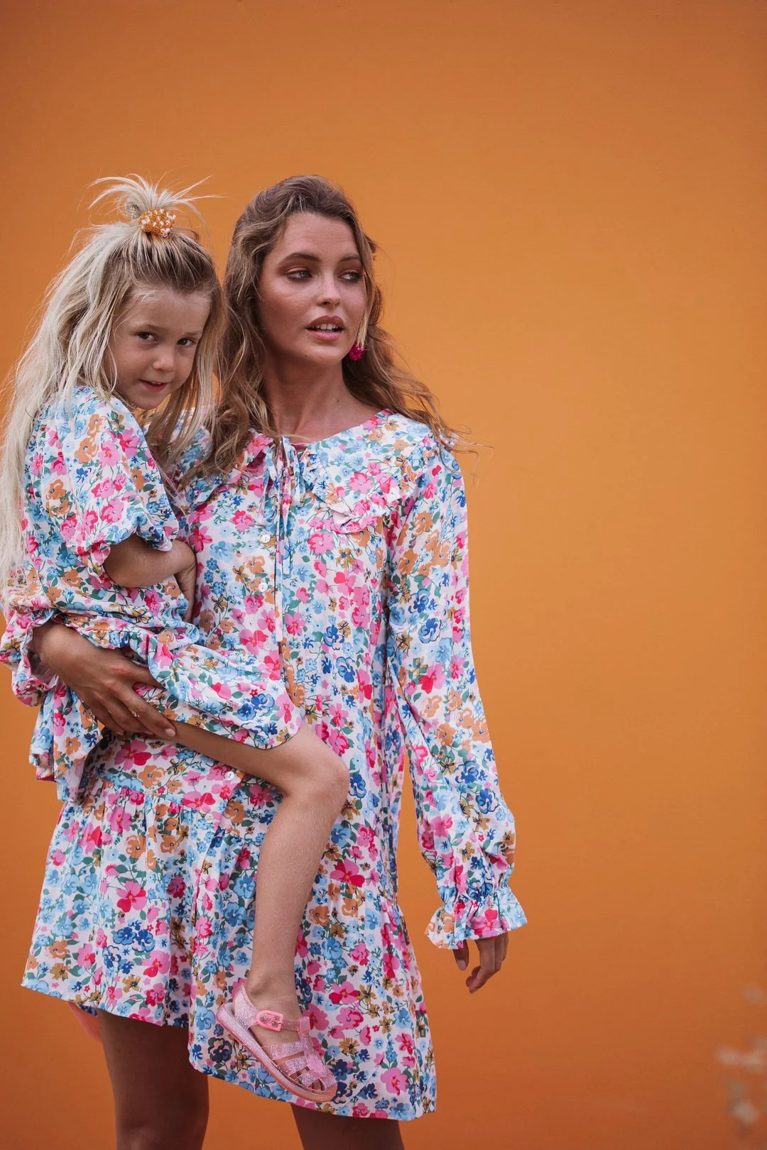 ELSIE Floral Oversized Collar Dress - Image 10
