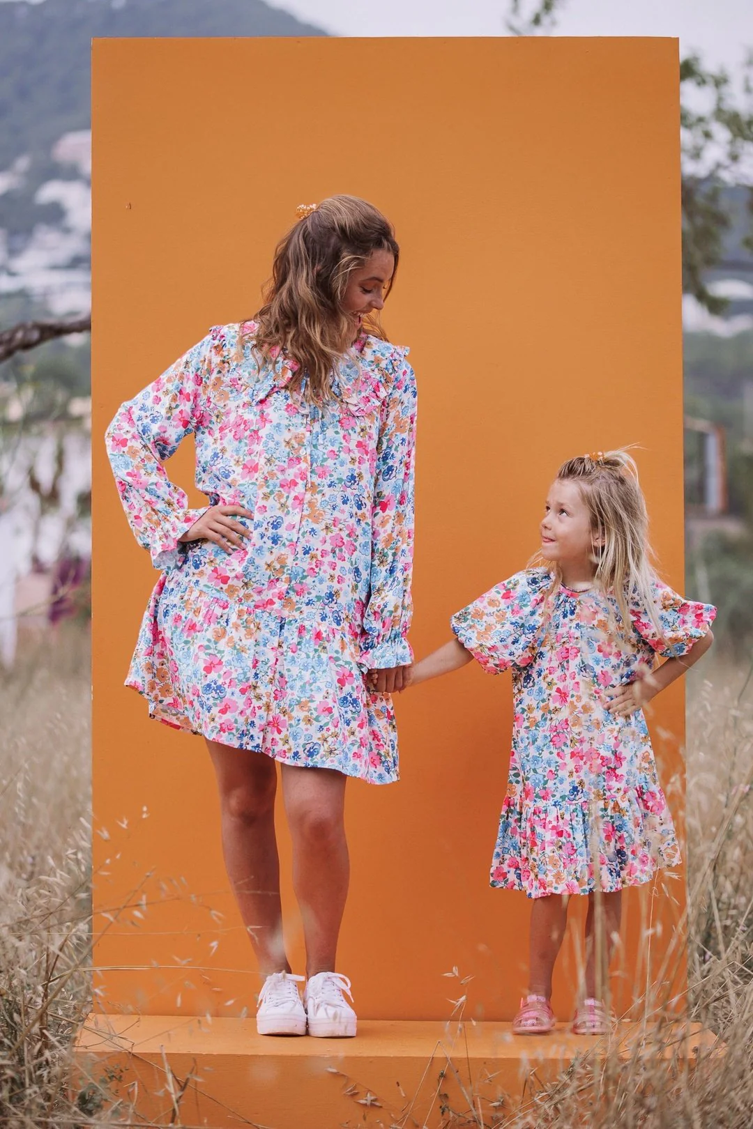ELSIE Floral Oversized Collar Dress - Image 14