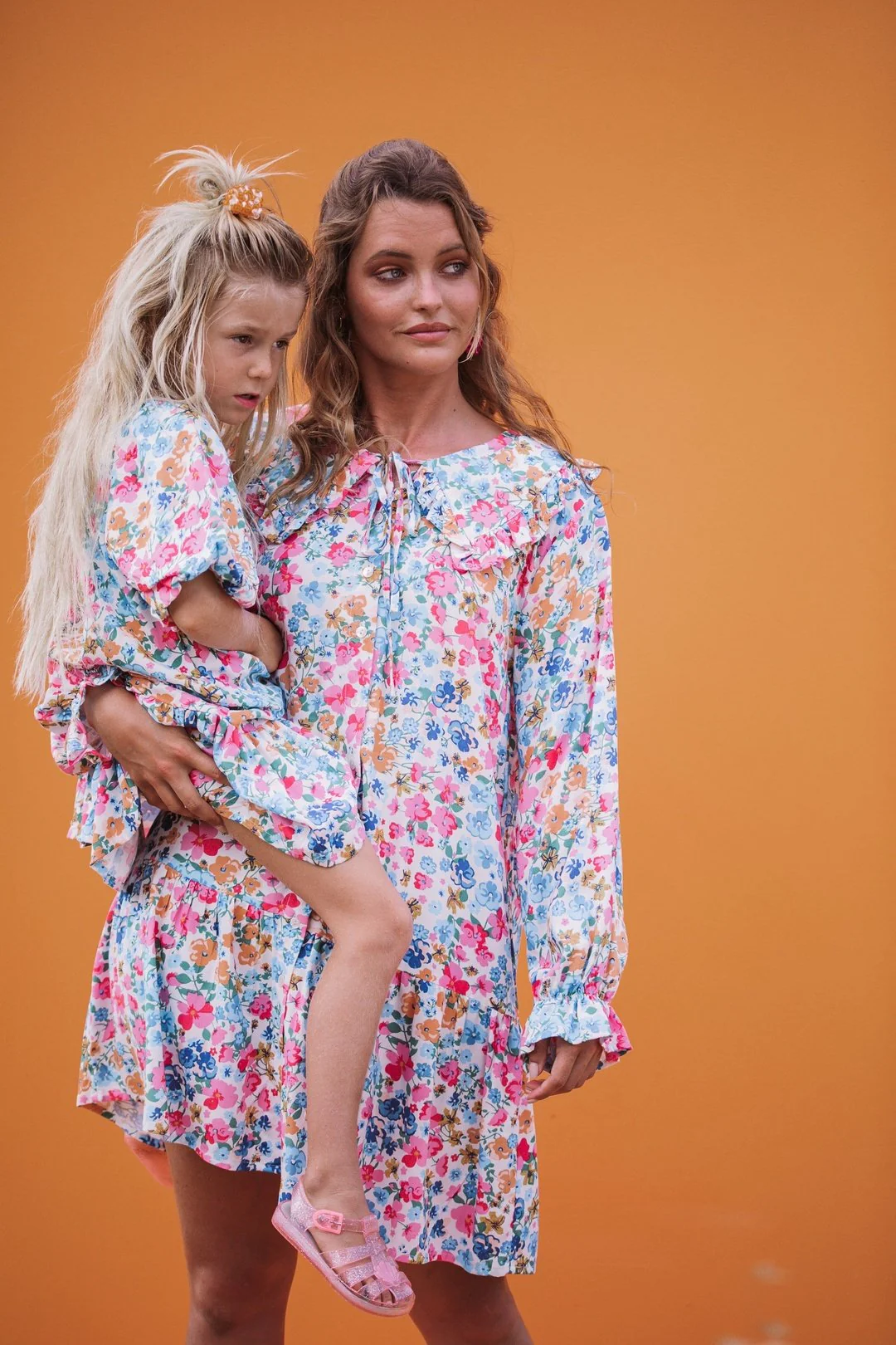 ELSIE Floral Oversized Collar Dress - Image 7
