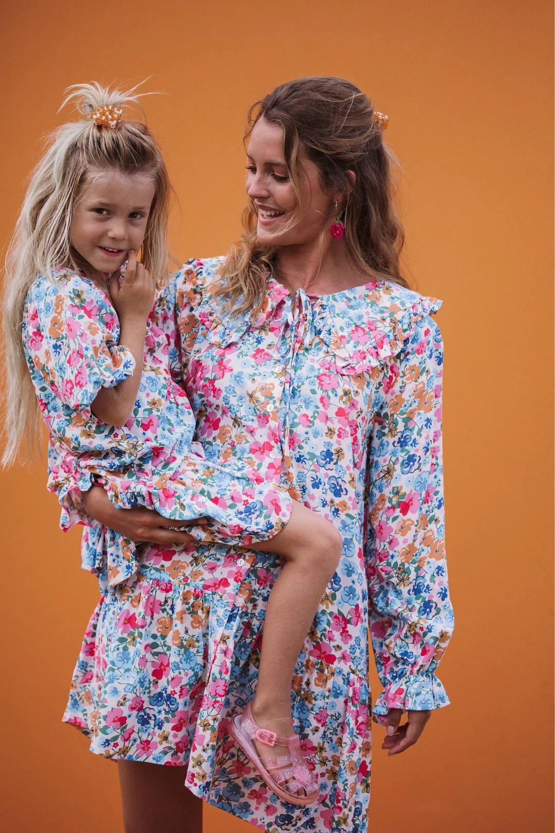 ELSIE Floral Oversized Collar Dress - Image 8