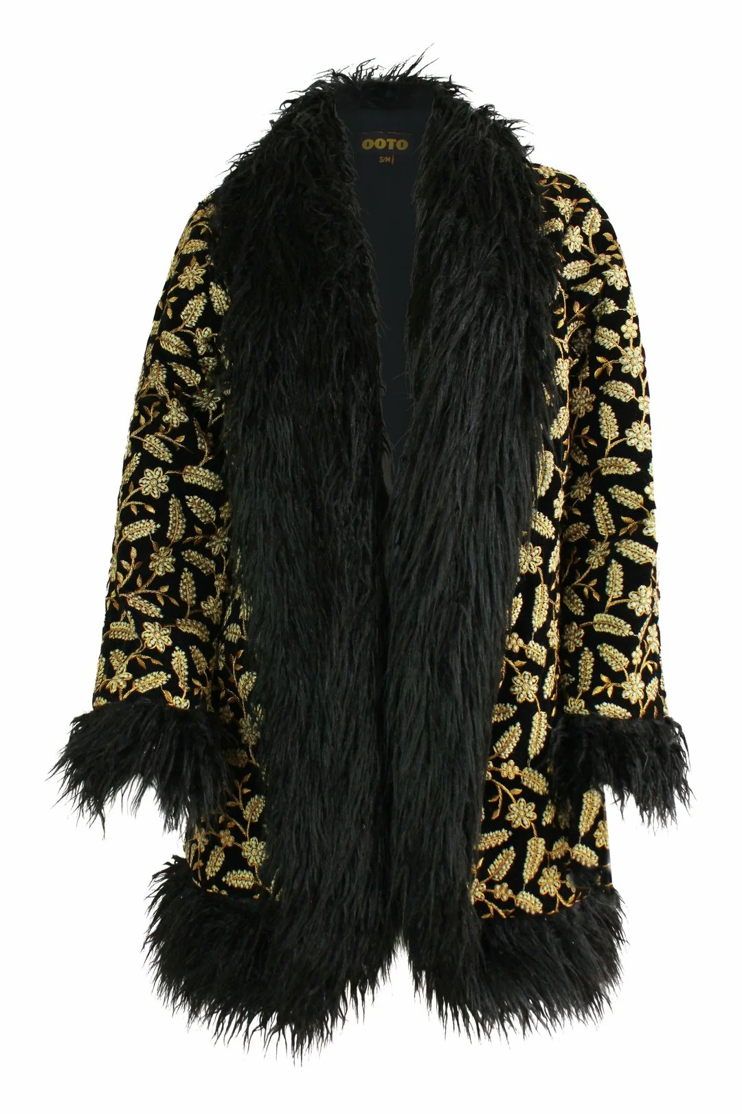NIGELA Penny Lane Afghan Coat Black Fur - Image 14