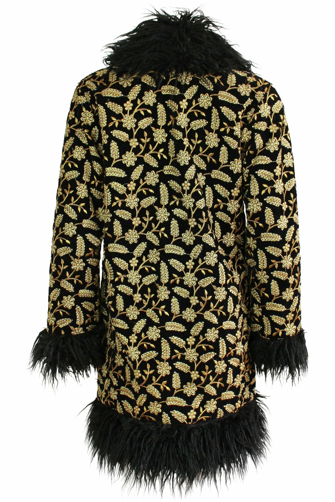 NIGELA Penny Lane Afghan Coat Black Fur - Image 16