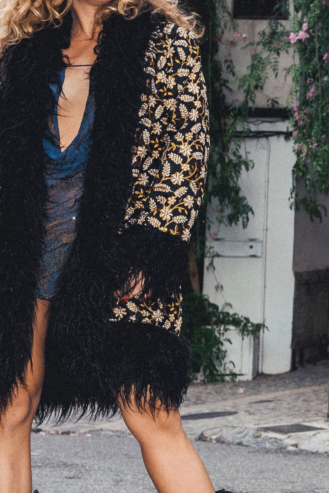 NIGELA Penny Lane Afghan Coat Black Fur - Image 7
