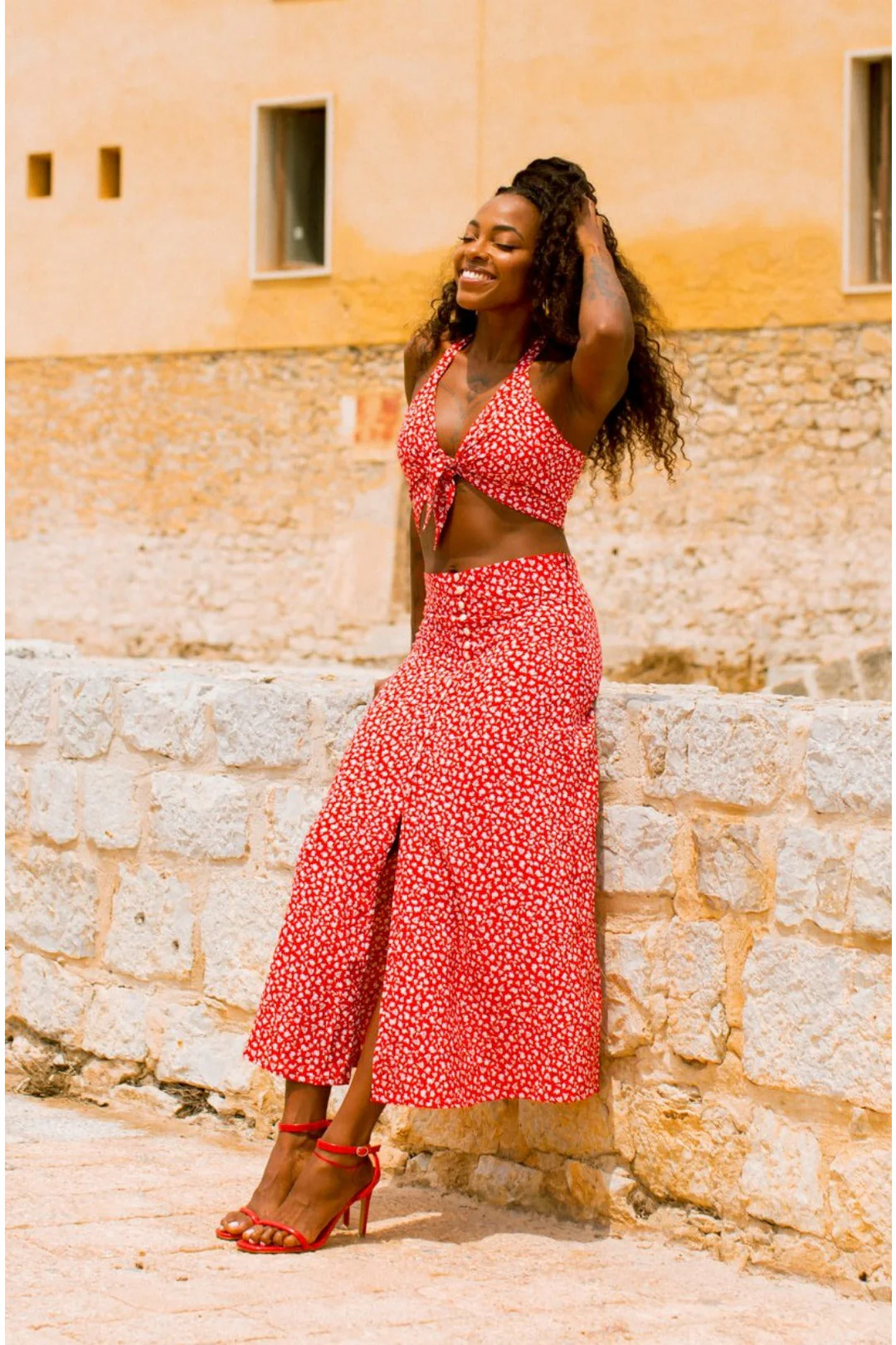 NIKI Crop Top - Red - Image 4