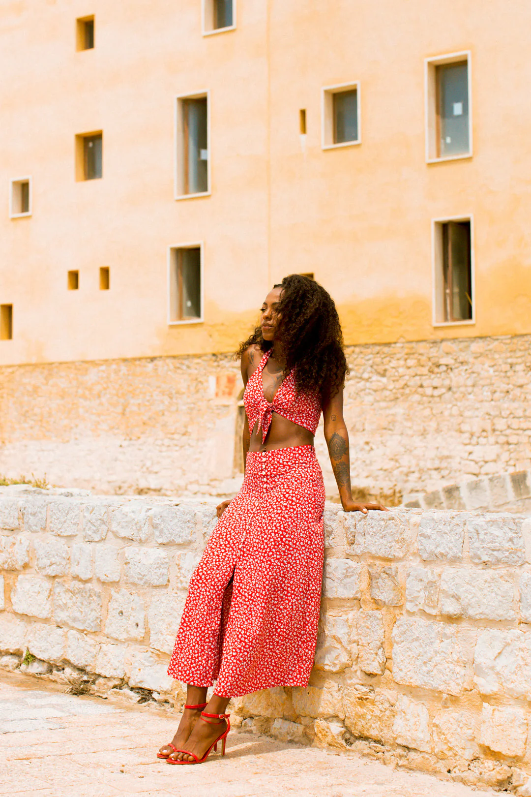 NIKI Crop Top - Red - Image 5