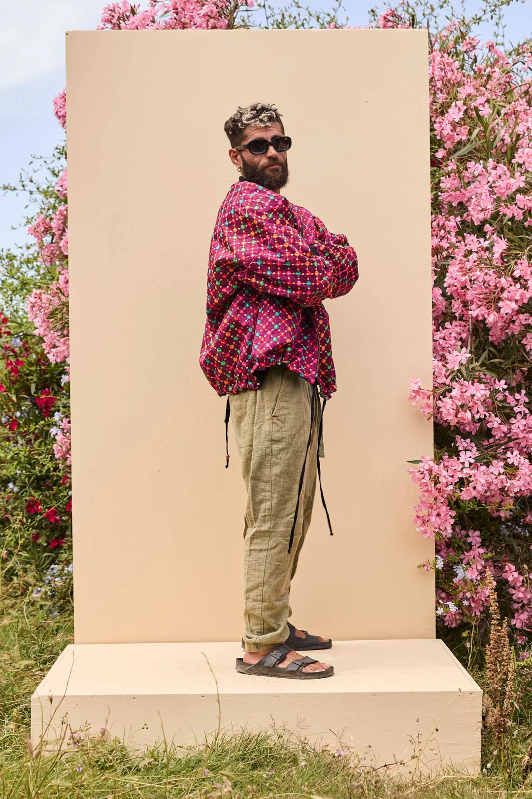 Noah Bomber Jacket Burgundy - Image 4