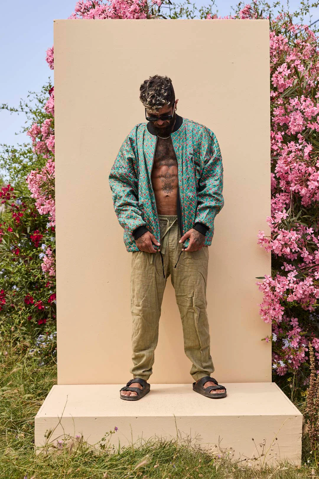 Noah Bomber Jacket Teal - Image 2