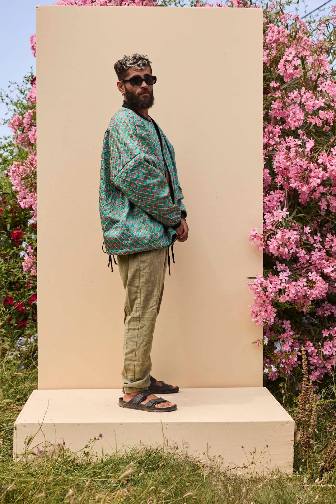 Noah Bomber Jacket Teal - Image 3
