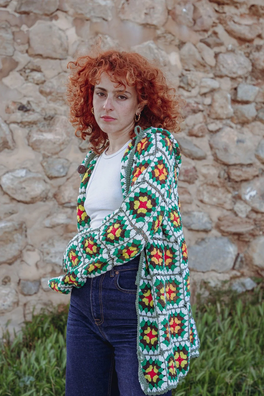 OZZIE granny square crochet hoodie - Image 13