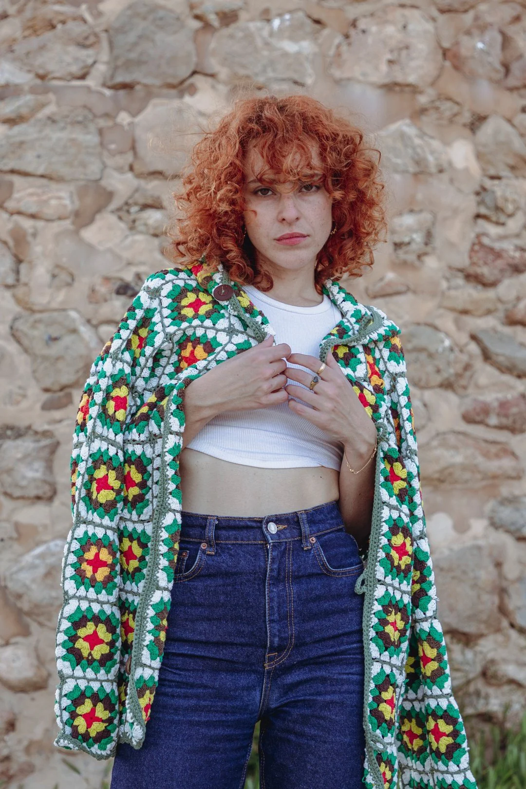 OZZIE granny square crochet hoodie - Image 15