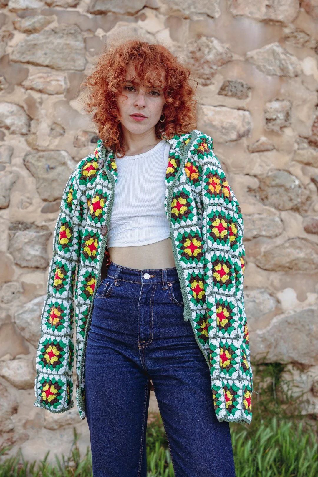 OZZIE granny square crochet hoodie - Image 16
