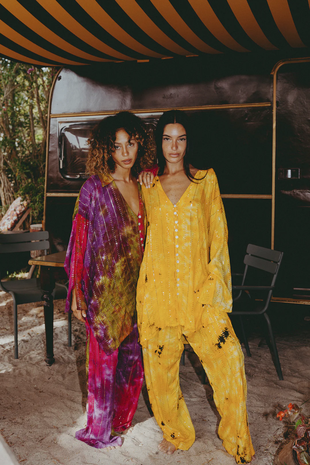 'Soleil ' LOUNGE SET Shirt - Yellow - Image 2