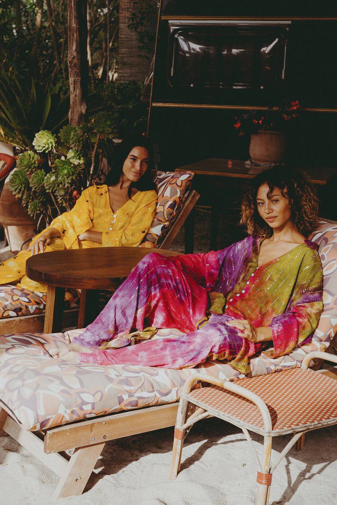 'Soleil ' LOUNGE SET Shirt - Yellow - Image 4